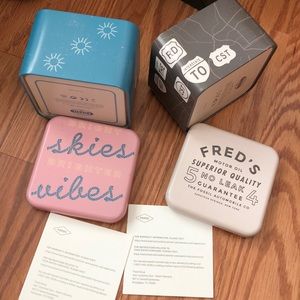 Fossil collectible watch tin containers(2)